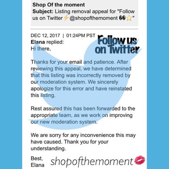 ✰ Twitter [X] : @shopofthemoment ✰ Follow us ✰ We follow back ✰ See you there - Picture 4 of 7